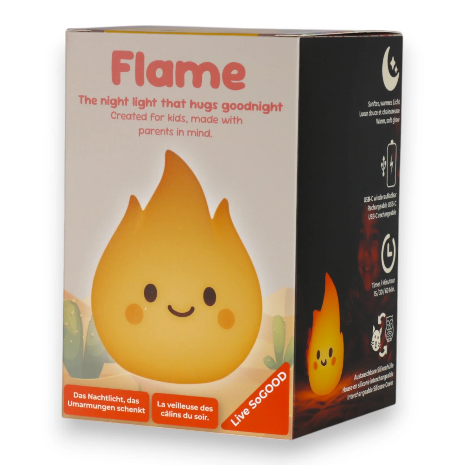 Flame Silicone Night Light