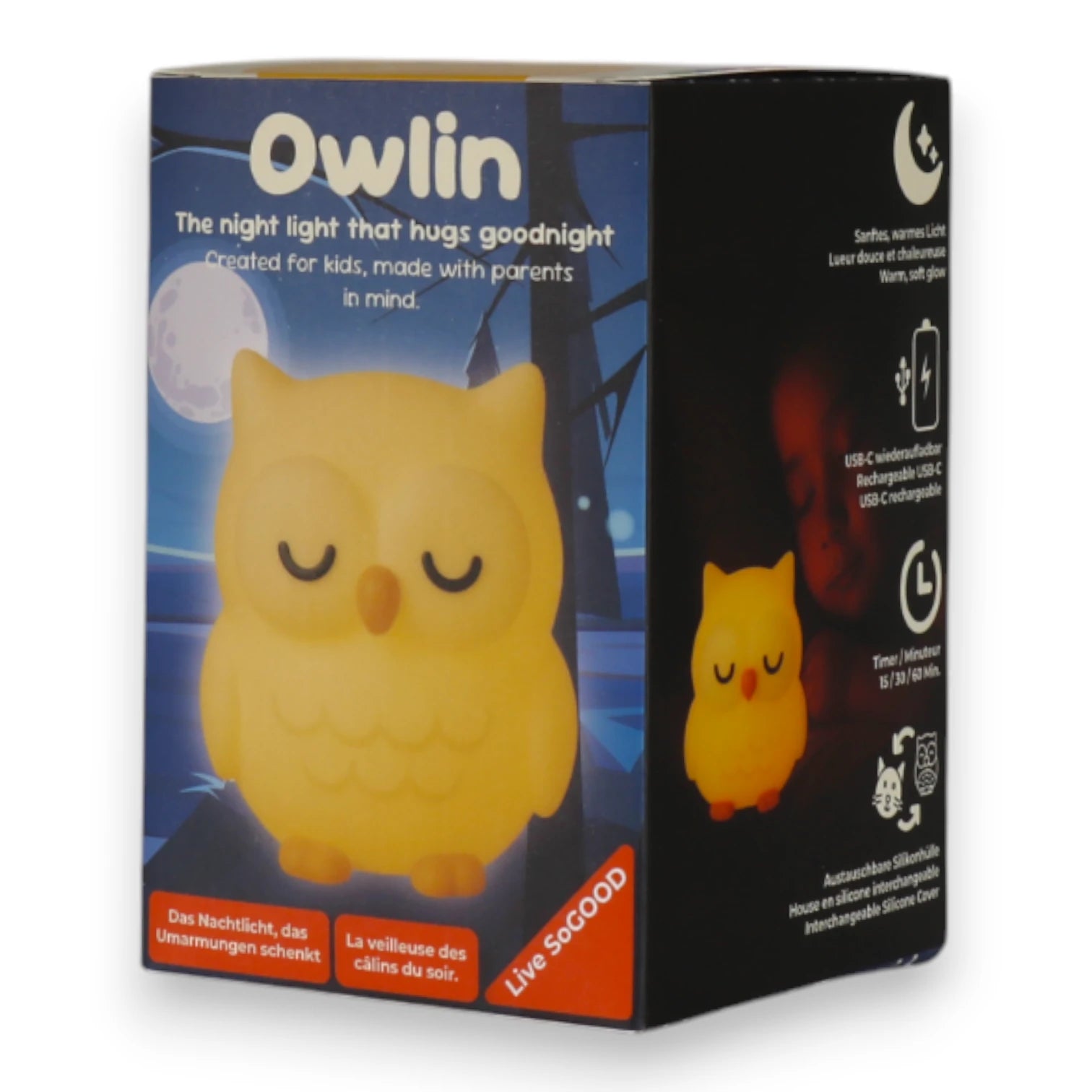 Owlin Silicone Night Light
